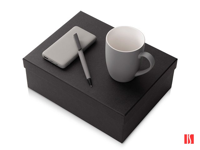 Купить Подарочный набор c кружкой, пластиковой ручкой и повербанком С2, 10000 mAh, серый Подарочный набор c кружкой, пластиковой ручкой и повербанком С2, 10000 mAh, серый