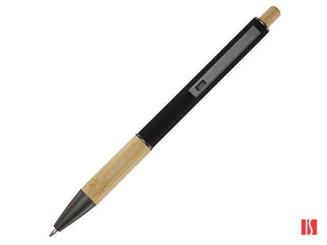 Darius шариковая ручка из переработанного алюминия, синие чернила - Черный
