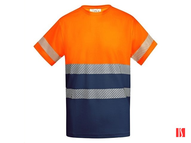 Футболка "Tauri" мужская, нэйви/неоновый оранжевый