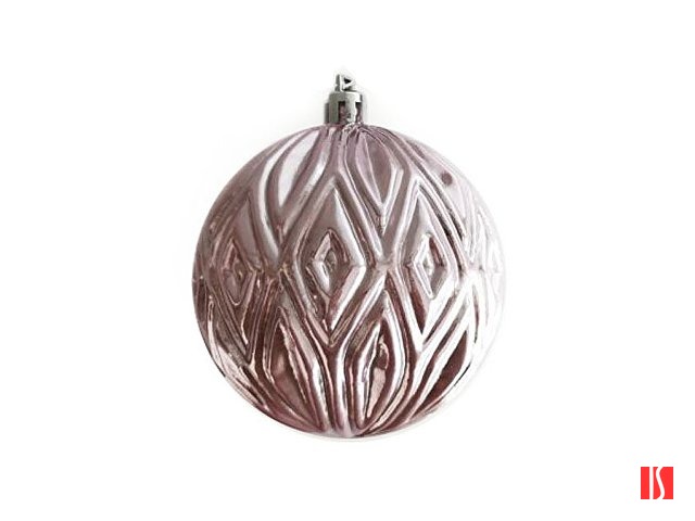 Новогоднее подвесное украшение из полистирола / 8x8x8см, розовый