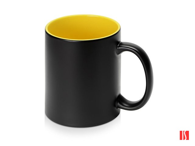 Кружка-хамелеон Surprise матовая, черный/желтый