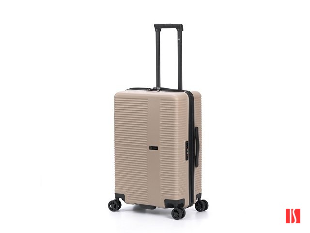 Чемодан TORBER Elton, песочный, ABS-пластик, 41 х 28 х 68 см, 64 л