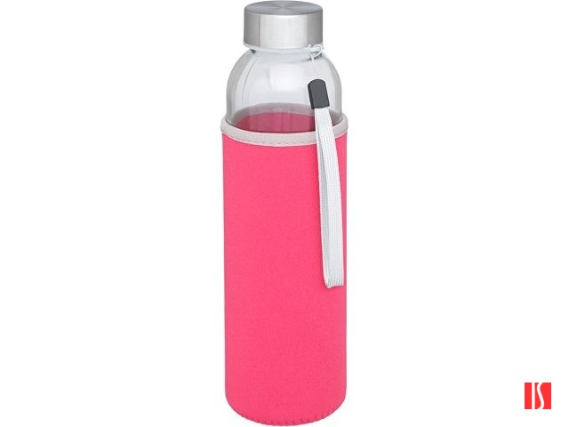 Спортивная бутылка Bodhi из стекла объемом 500 мл, розовый