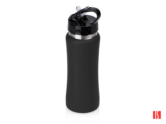 Бутылка для воды "Bottle C1", сталь, soft touch, 600 мл, черный