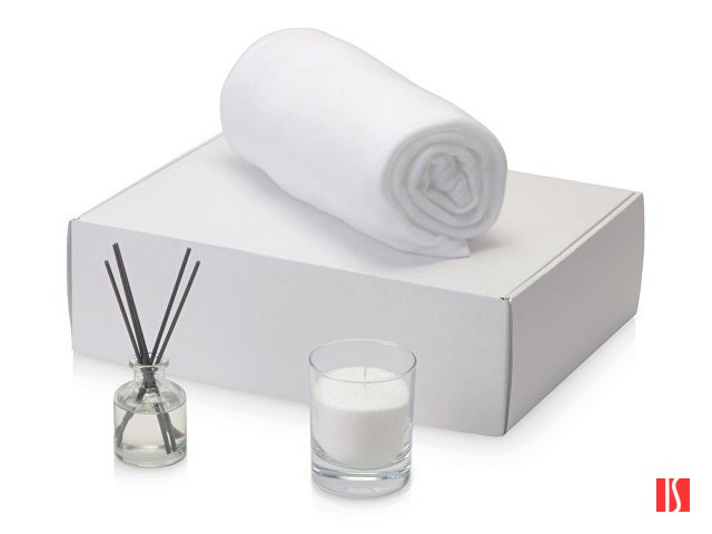 Купить Подарочный набор White light 2.0 с пледом, диффузором, насыпной свечой Подарочный набор White light 2.0 с пледом, диффузором, насыпной свечой