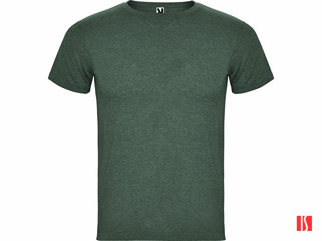 Футболка "Fox" мужская, меланжевый бутылочно-зеленый