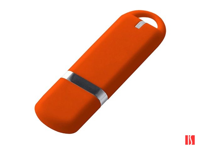 USB-флешка на 16 ГБ с покрытием soft-touch, оранжевый