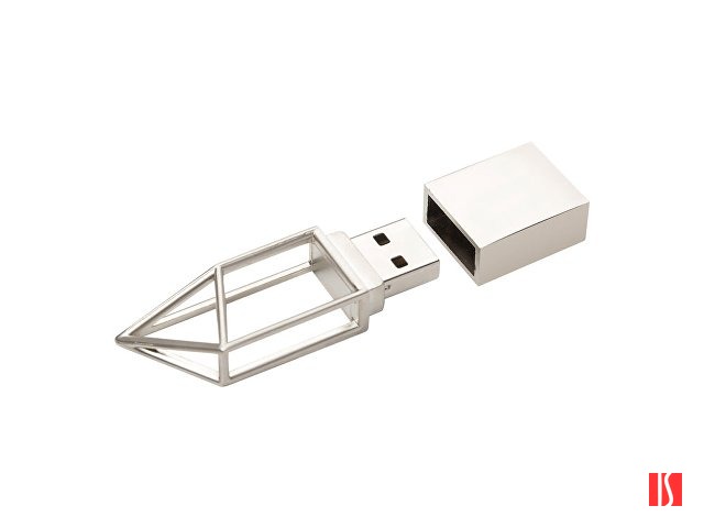 USB-флешка на 16 ГБ,micro USB  серебро
