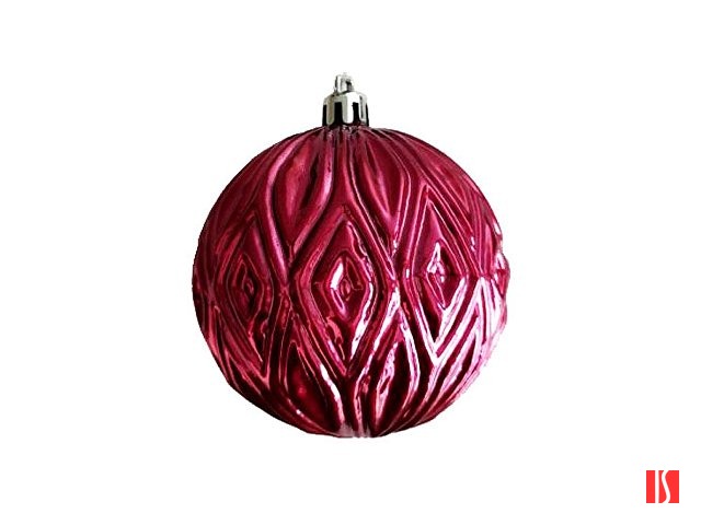 Новогоднее подвесное украшение из полистирола / 8x8x8см, красный