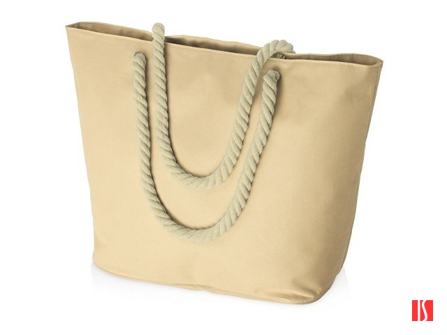 Сумка «Seaside» для шопинга и пляжа с широким дном, натуральный