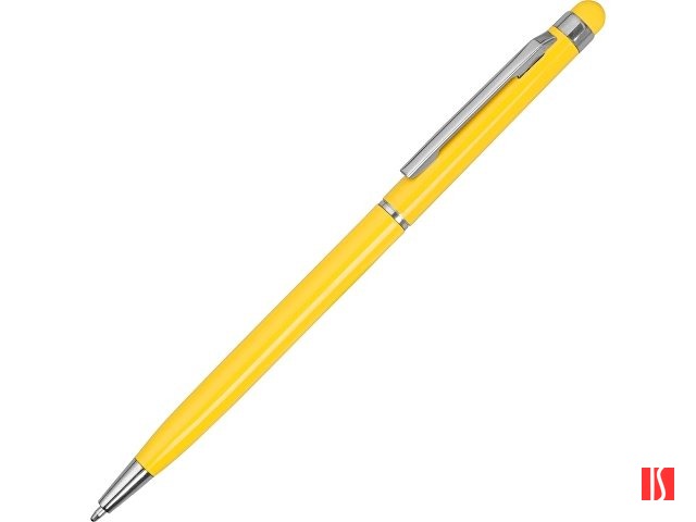 Ручка-стилус металлическая шариковая "Jucy", желтый