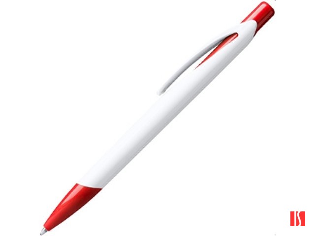 Ручка пластиковая шариковая CITIX, белый/красный