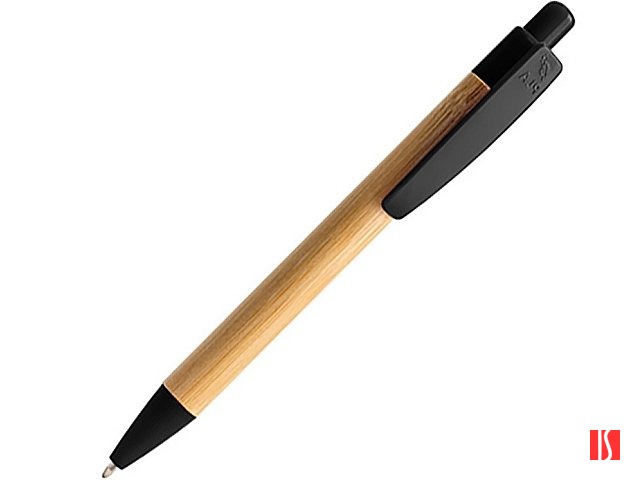 Ручка шариковая GILDON, бамбук, натуральный/черный