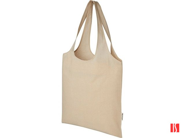 Модная эко-сумка Pheebs объемом 7 л из переработанного хлопка плотностью 150 г/м2, heather natural