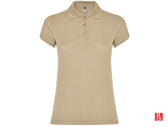 Рубашка-поло "Star" женская, песочный