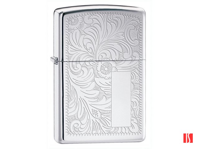 Зажигалка ZIPPO Venetian с покрытием High Polish Chrome, латунь/сталь, серебристая, 38x13x57 мм