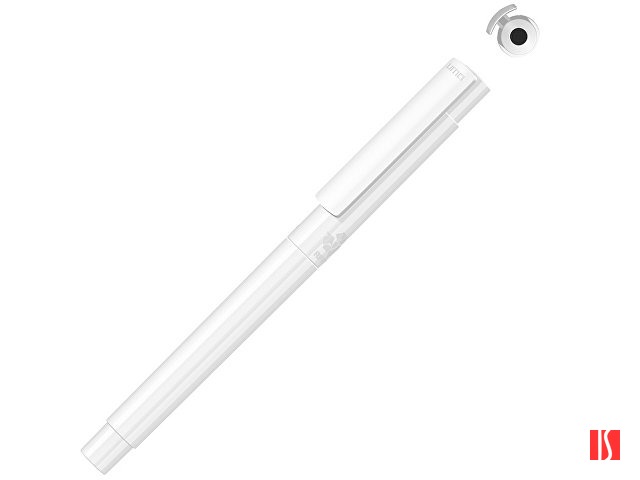 Капиллярная ручка в корпусе из переработанного материала rPET "RECYCLED PET PEN PRO FL», белый с черным