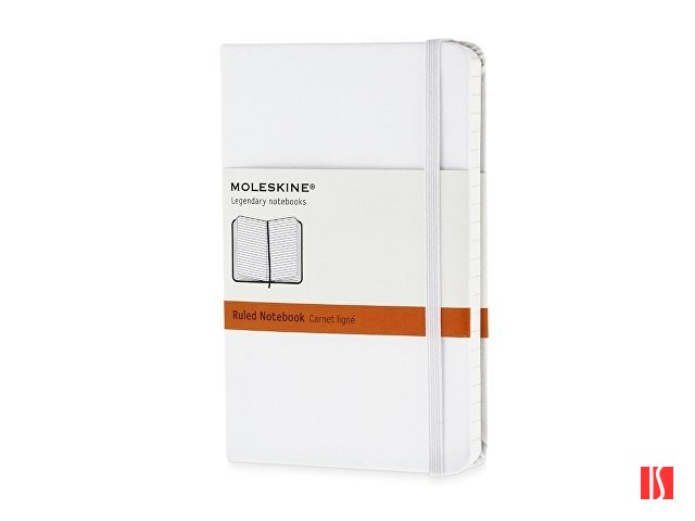 Записная книжка Moleskine Classic (в линейку) в твердой обложке, Pocket (9x14см), белый