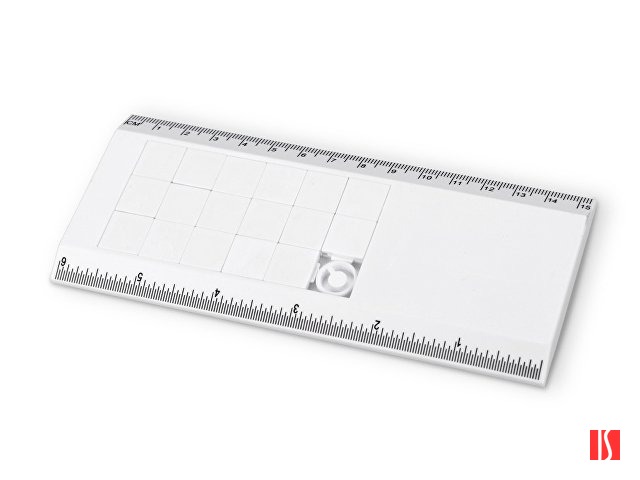 Линейка с игрой «Пятнашки», белый