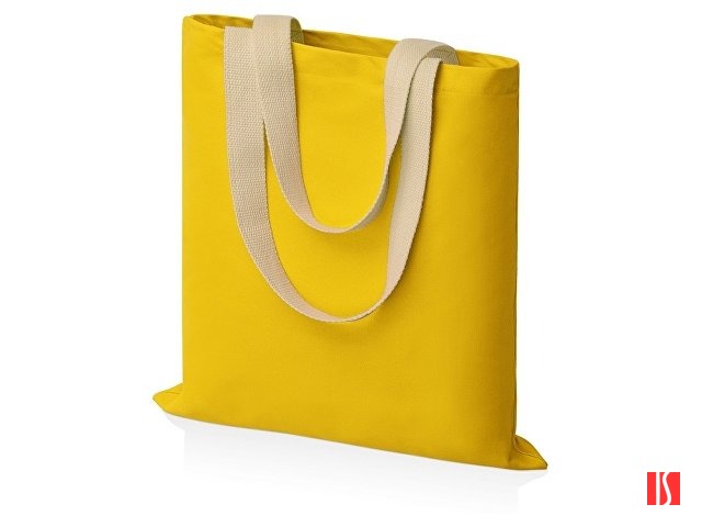 Сумка для шопинга Steady из хлопка с парусиновыми ручками, 260 г/м2, желтый