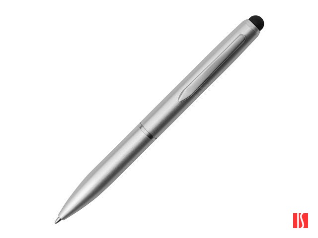 Металлическая шариковая ручка со стилусом "Rocky", матовый серебристый