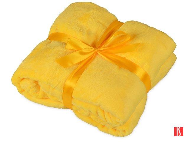 Плед мягкий флисовый Fancy, желтый