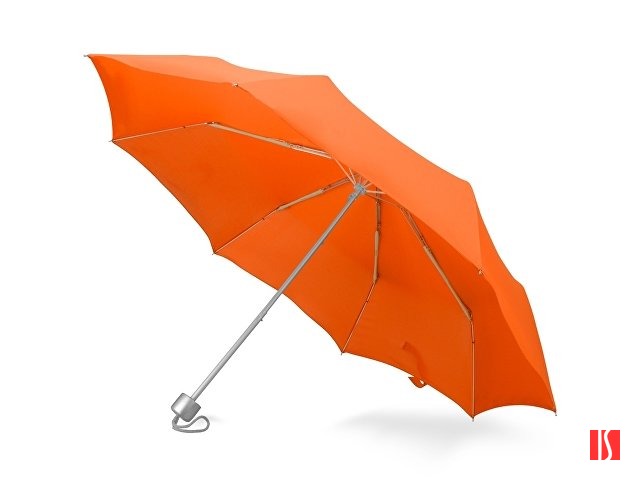 Зонт складной "Tempe", механический, 3 сложения, с чехлом, оранжевый