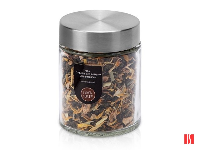 Чай зеленый, серия "Essence", с медом, имбирем и лимоном, стеклянная банка