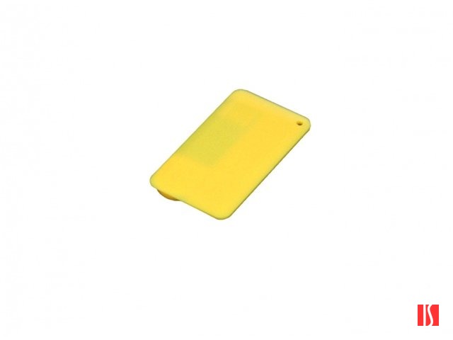 USB-флешка на 8 Гб в виде пластиковой карточки, желтый