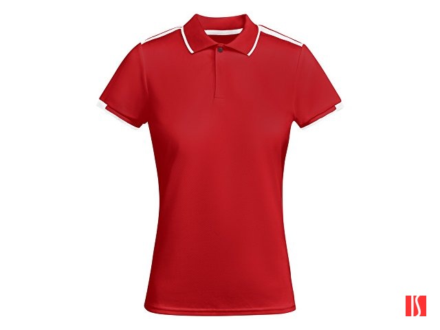 Рубашка-поло "Tamil" женская, красный/белый