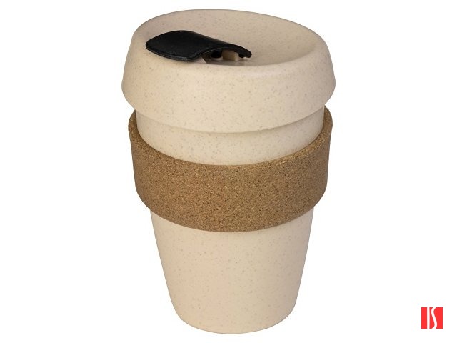 Стакан из пшеничного волокна с двойными стенками "Pino", черный