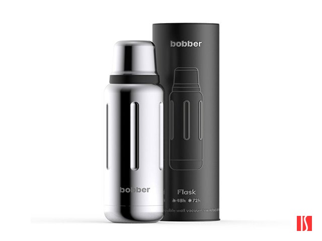 Термос для напитков, вакуумный, бытовой, тм "bobber". Объем 1 литр. Артикул Flask-1000 Glossy