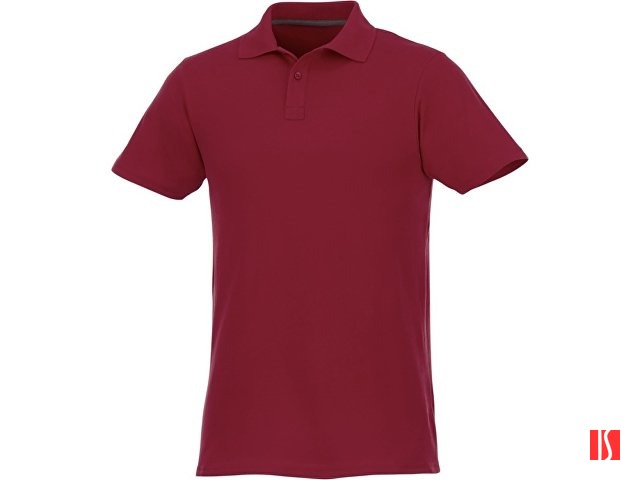 Мужское поло Helios с коротким рукавом, бургунди