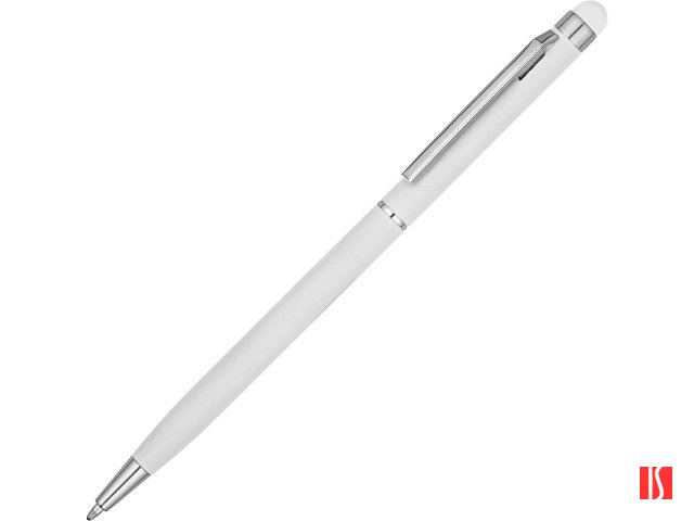 Ручка-стилус шариковая "Jucy Soft" с покрытием soft touch, белый