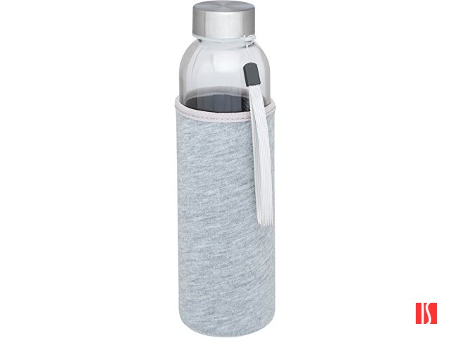 Спортивная бутылка Bodhi из стекла объемом 500 мл, серый