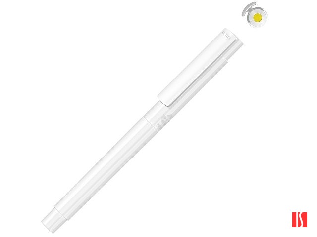 Капиллярная ручка в корпусе из переработанного материала rPET "RECYCLED PET PEN PRO FL», белый с желтым