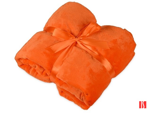 Плед мягкий флисовый Fancy, оранжевый