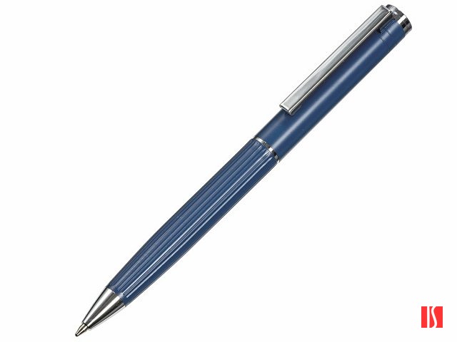 Шариковая металлическая ручка с анодированным слоем "Monarch", темно-синяя