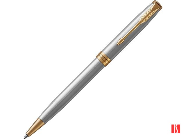 Ручка шариковая «Parker Sonnet Core Stainless Steel GT», серебристый/золотистый