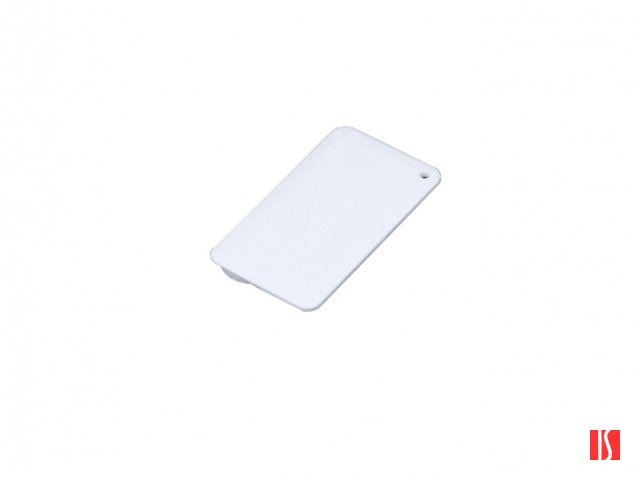 USB-флешка на 16 Гб в виде пластиковой карточки, белый