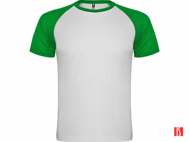 Спортивная футболка "Indianapolis" мужская, белый/папоротниковый