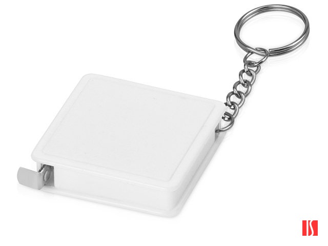 Брелок-рулетка, 1 м., белый