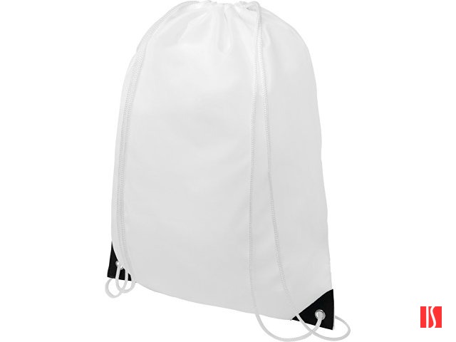 Рюкзак со шнурком Oriole, имеет цветные края, черный