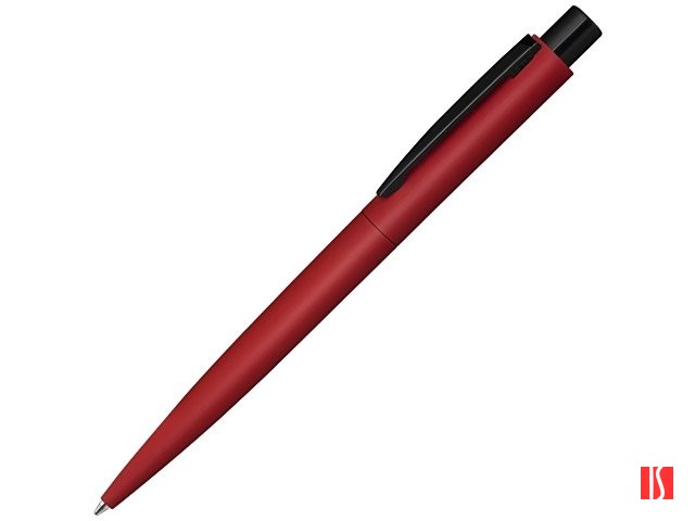 Ручка шариковая металлическая «LUMOS M» soft-touch, красный/черный