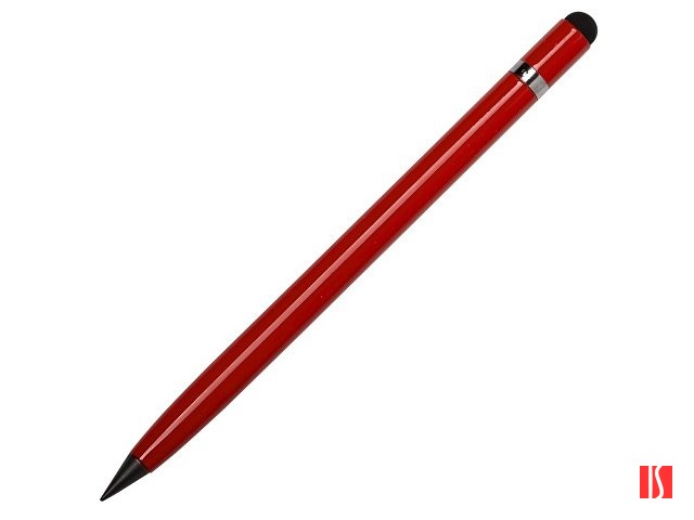 Вечный карандаш "Eternal" со стилусом и ластиком, красный