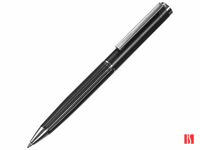 Шариковая металлическая ручка с анодированным слоем "Monarch", черная