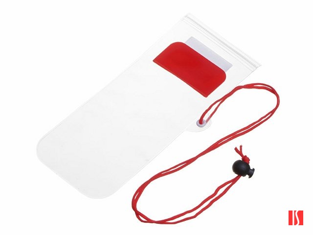 Влагостойкий чехол "Repel", красный прозрачный