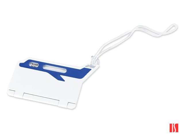 Бирка для багажа "Hop", белый/синий