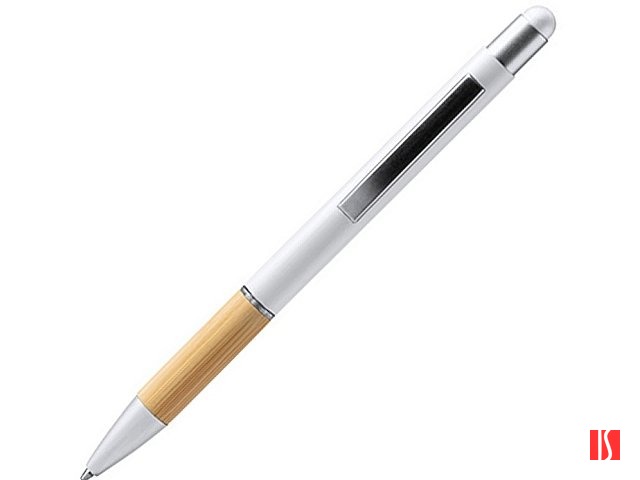 Ручка-стилус металлическая шариковая OLTEN, белый
