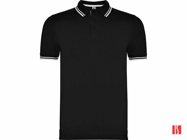 Рубашка поло "Montreal" мужская, черный/белый